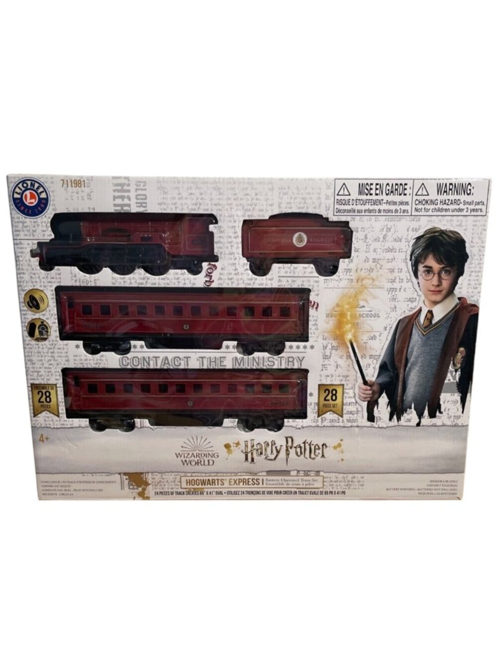 Harry Potter Hogwarts Express Lionel Train Set 28-Pc Wizarding World New in Box
